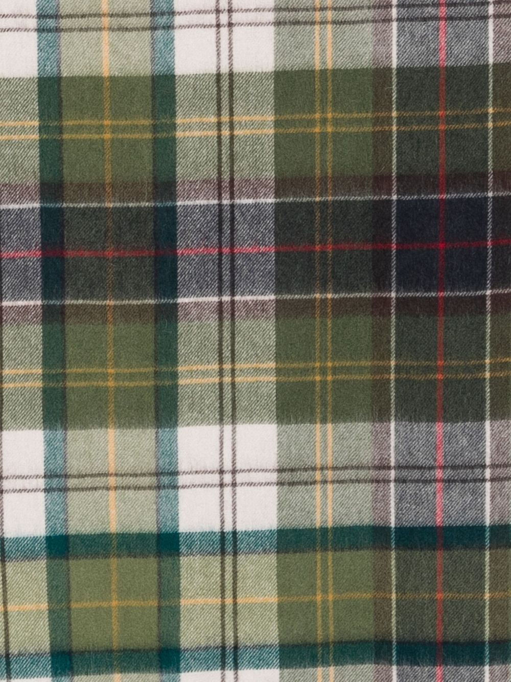 tartan-check fringed scarf - 2