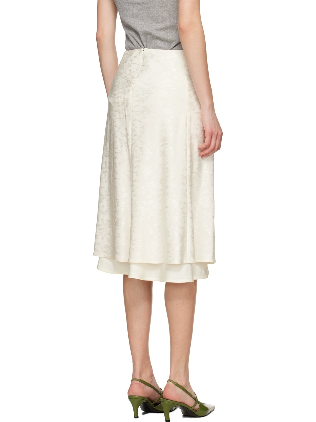 Off-White A-Line Midi Skirt - 3