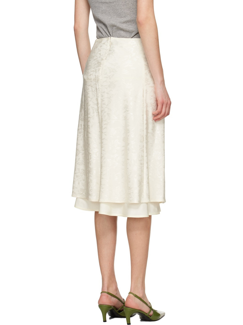 floral-jacquard 미디 스커트 3
