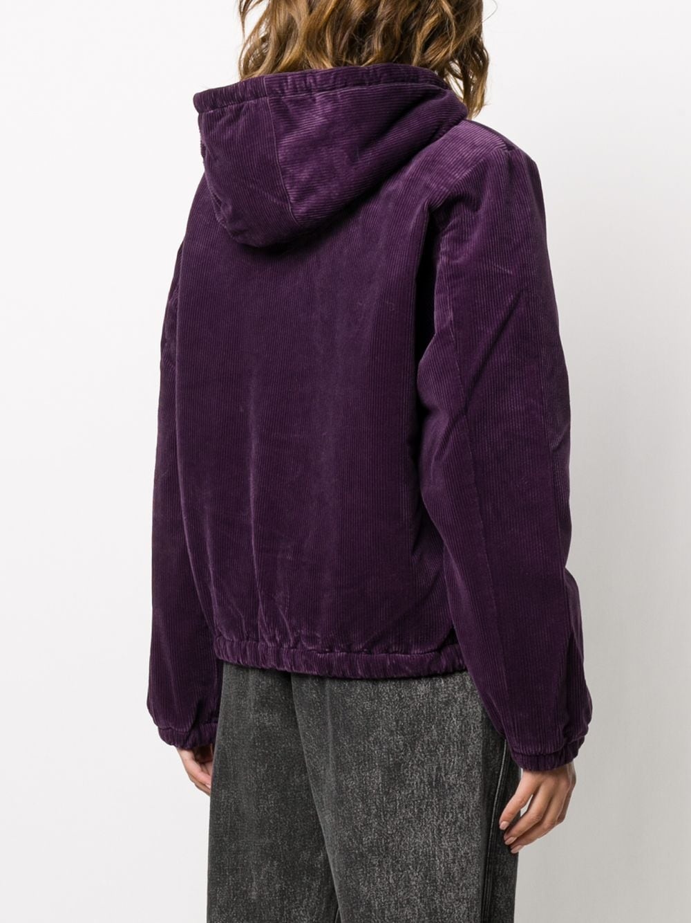 corduroy hooded jacket  - 4