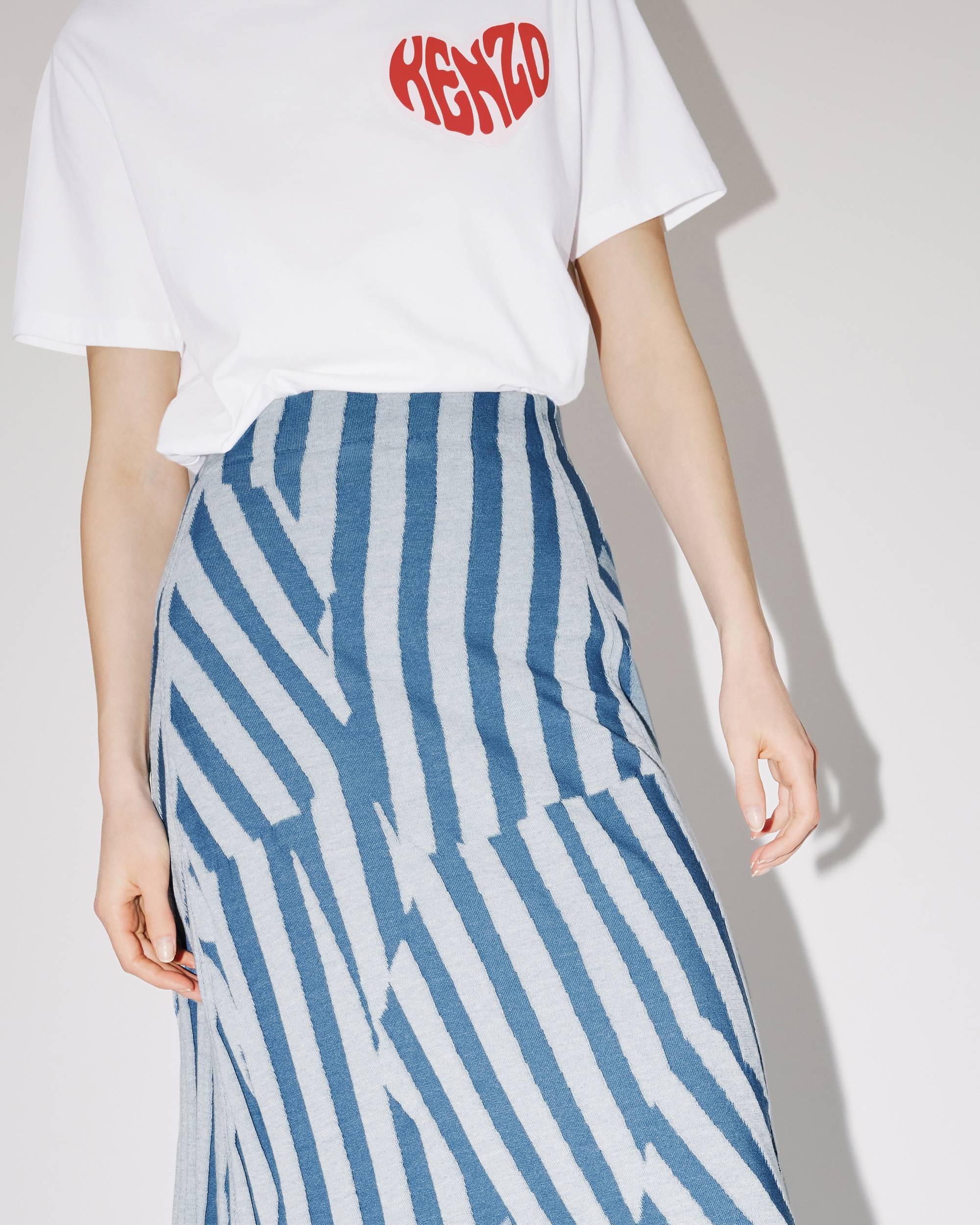 KENZO Dazzle Stripe midi skirt - 6