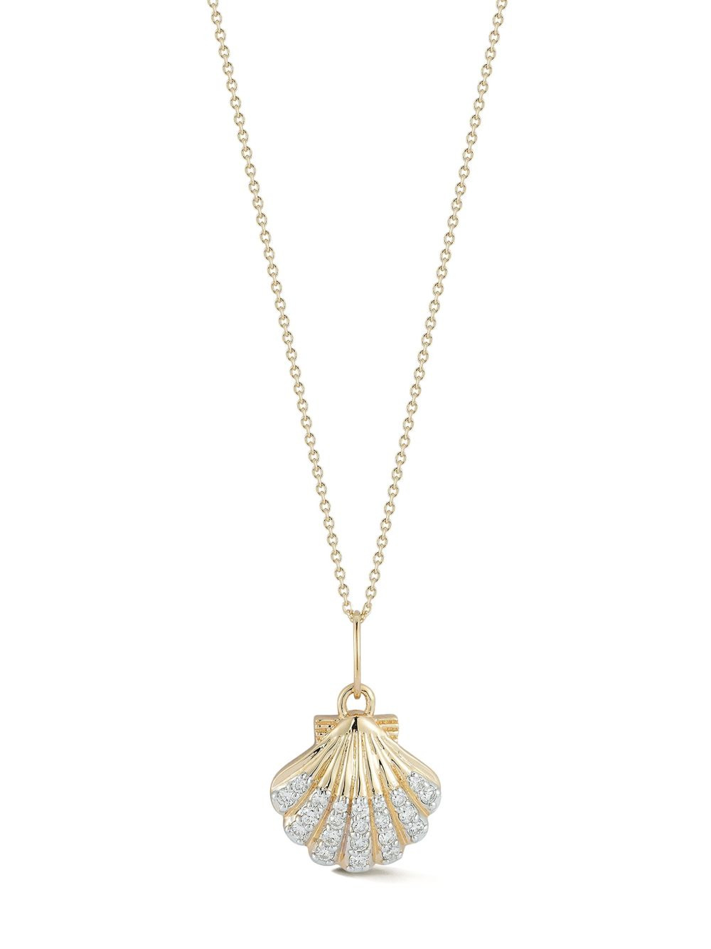 14K yellow gold Venus diamond necklace - 2