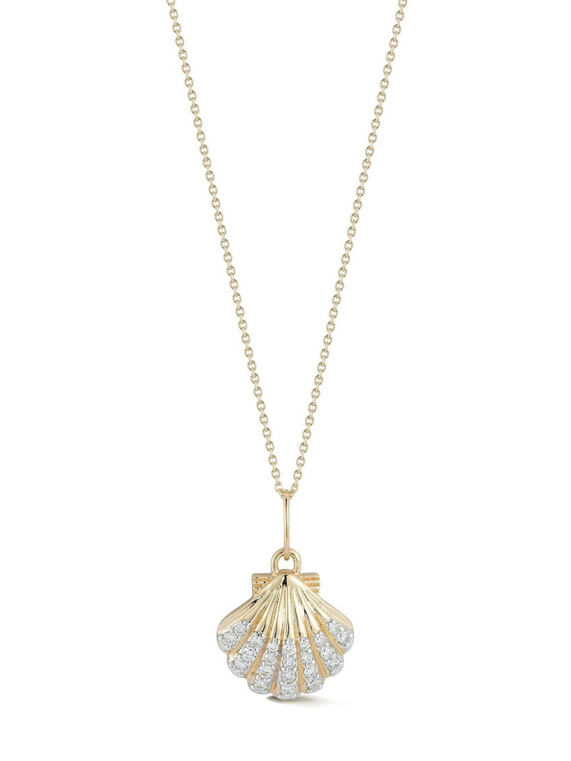 MATEO 14K yellow gold Venus diamond necklace outlook