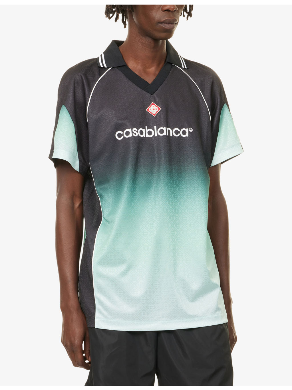 Logo-Print Football Woven Top - 3