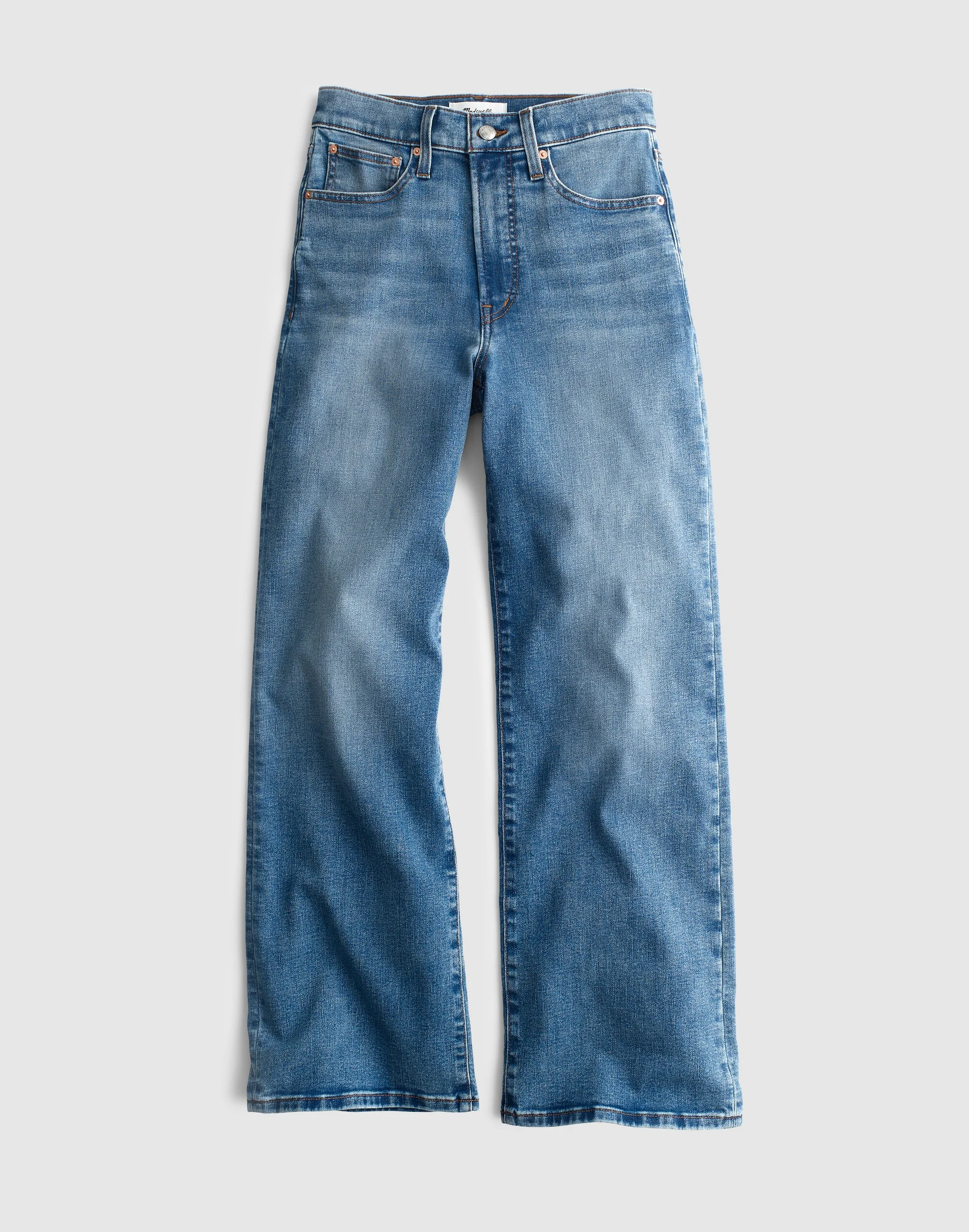 The Wide-Leg Crop Jean in Super Stretch Denim - 1