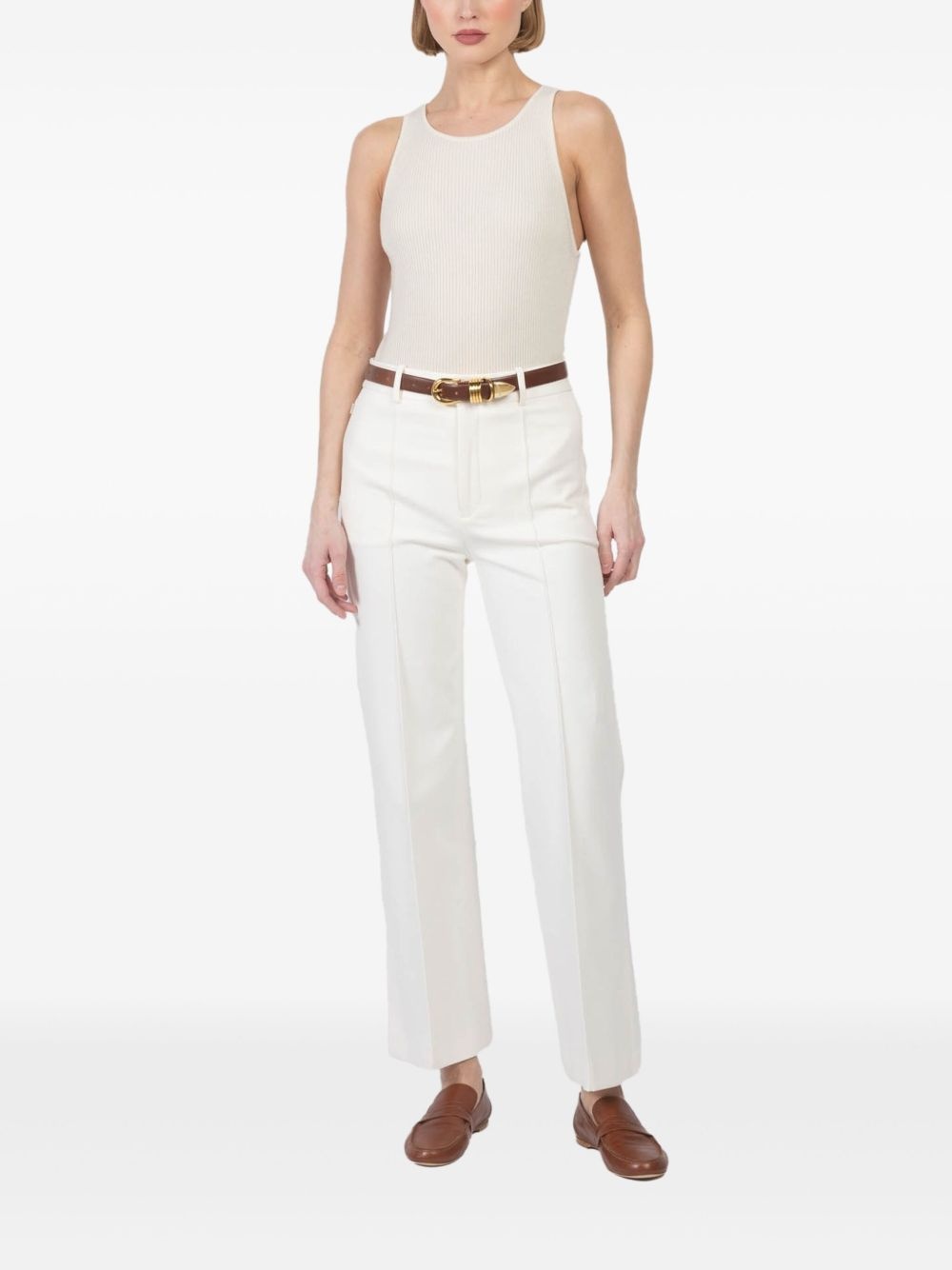 cropped flared trousers - 2