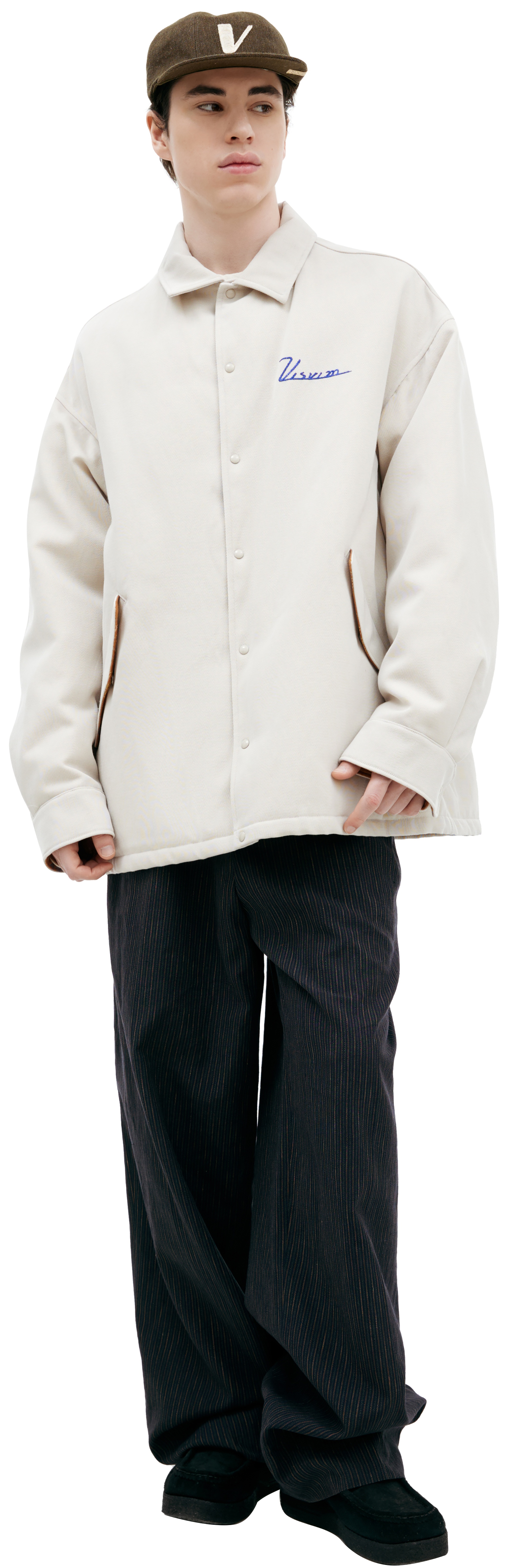 WHITE EMBROIDERED JACKET - 1