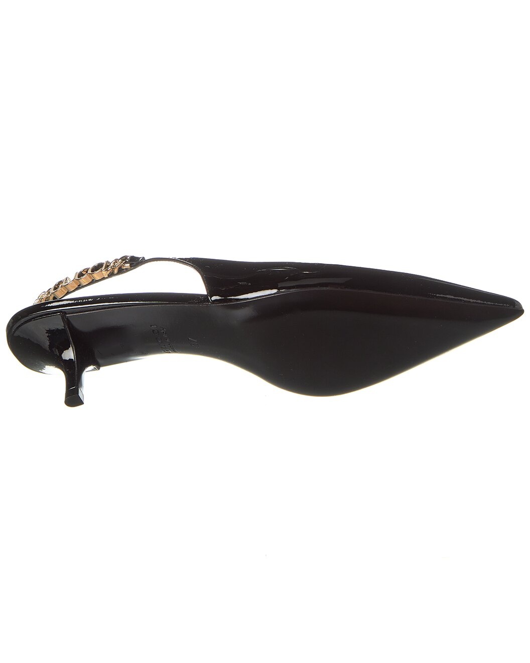 Gucci Signoria Patent Slingback Pump - 4