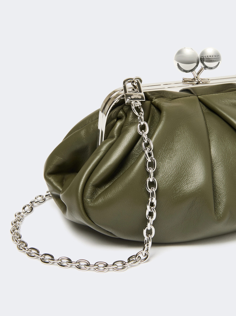 PRATI Small sheepskin Pasticcino Bag - DARK GREEN 3