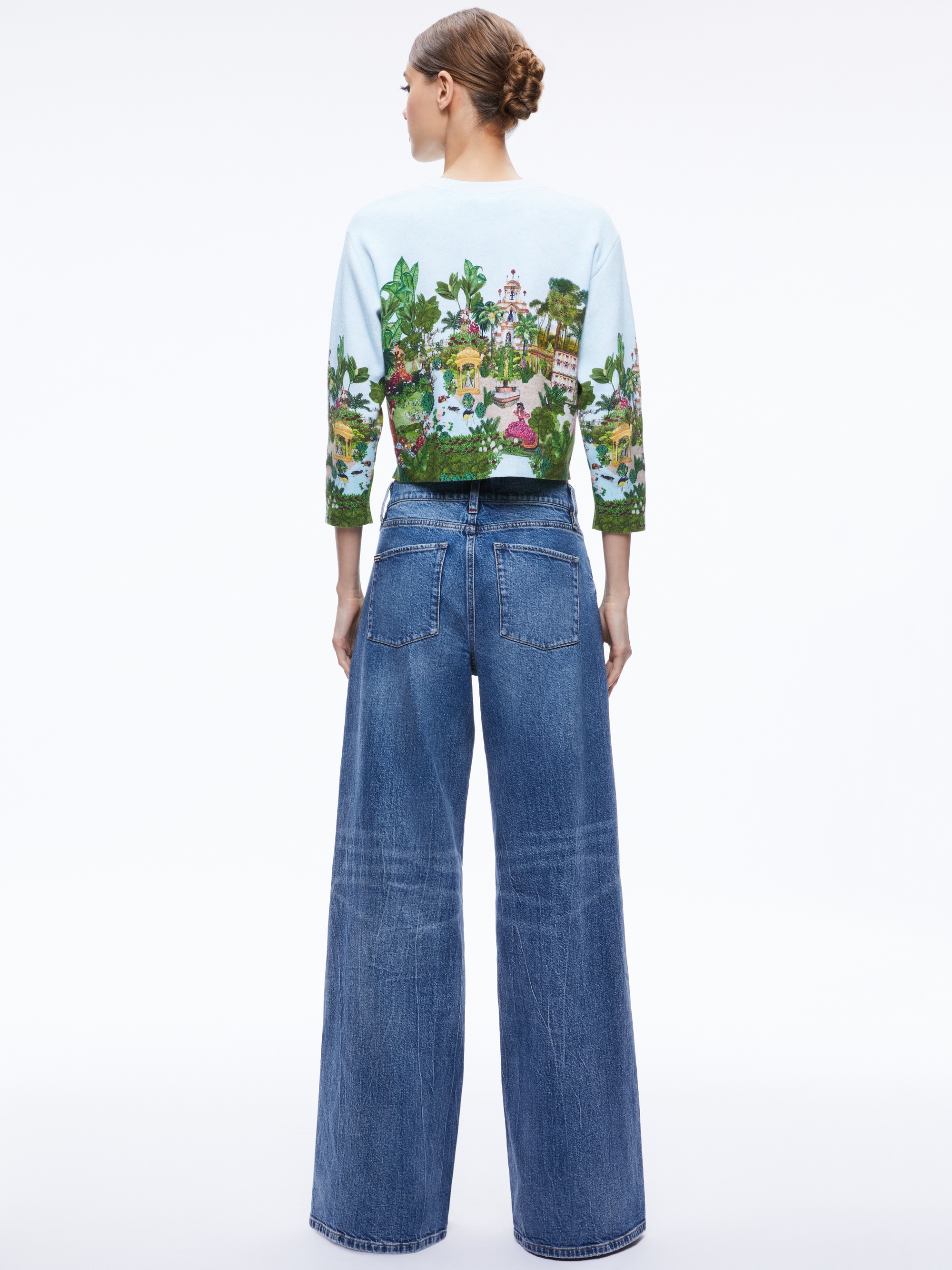 BRIGID EMBROIDERED CROPPED CARGIAN - 3