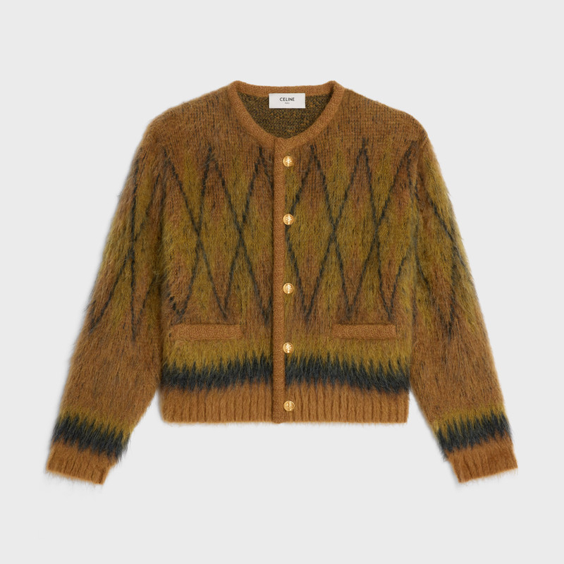 ジャケット・アウター CELINE CARDIGAN JACKET IN ALPACA WOOL CÉLINE Cardigan Jacket in Alpaca Wool Size M – Boutique Finest