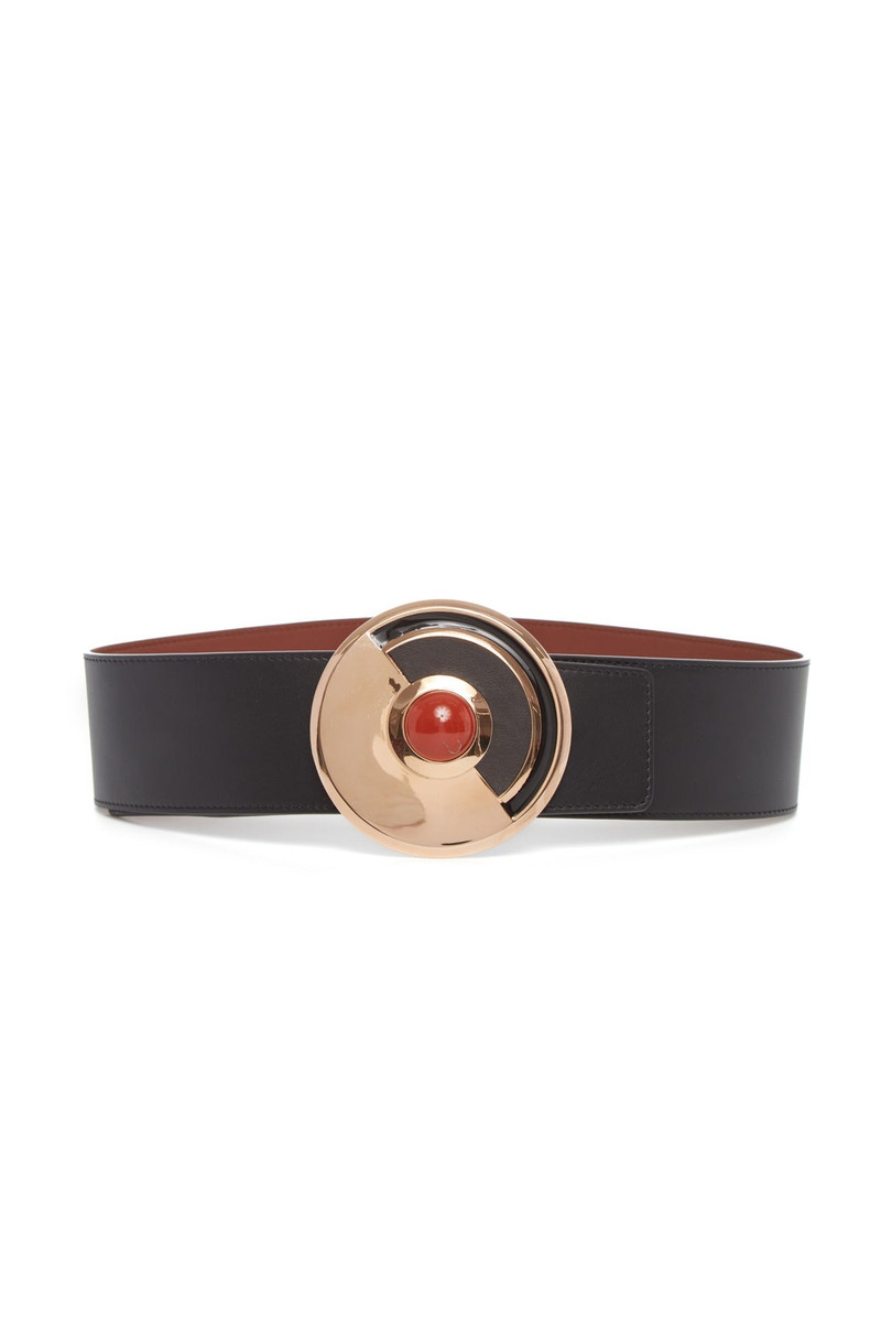 Moya Reversible Large Belt in Black Leather 1