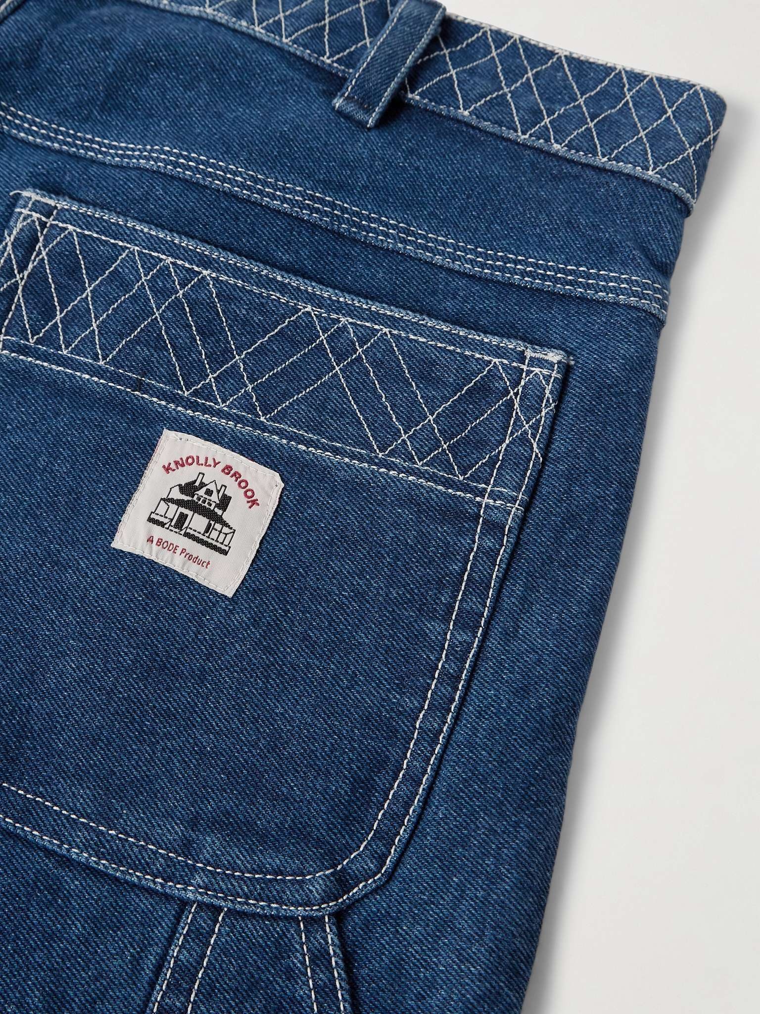 Knolly Brook Straight-Leg Embroidered Jeans - 6