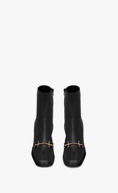 SAINT LAURENT beau boots in smooth leather outlook