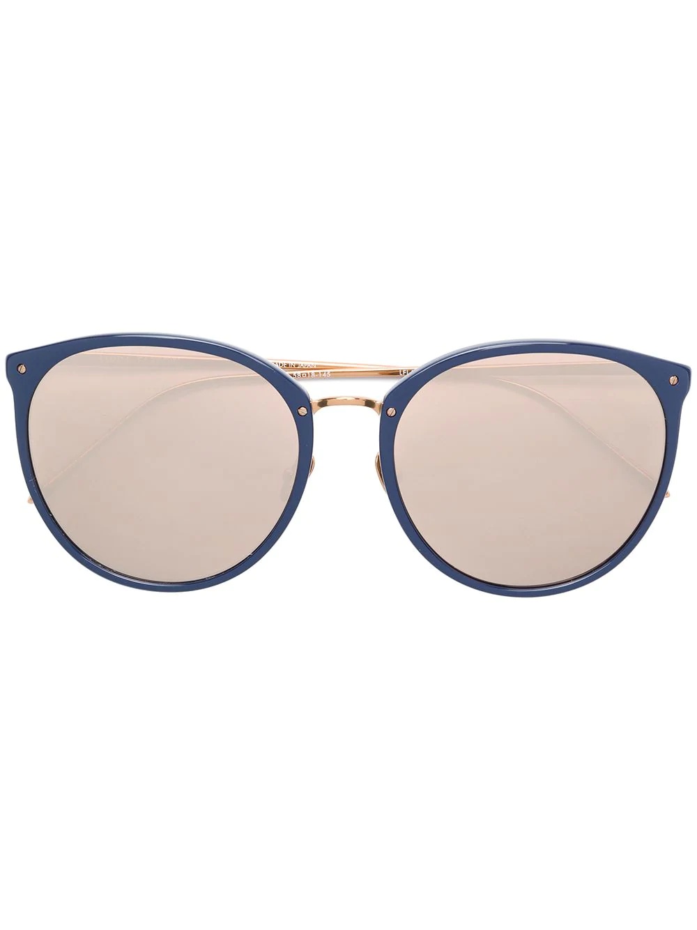 oversized round frame sunglasses - 1