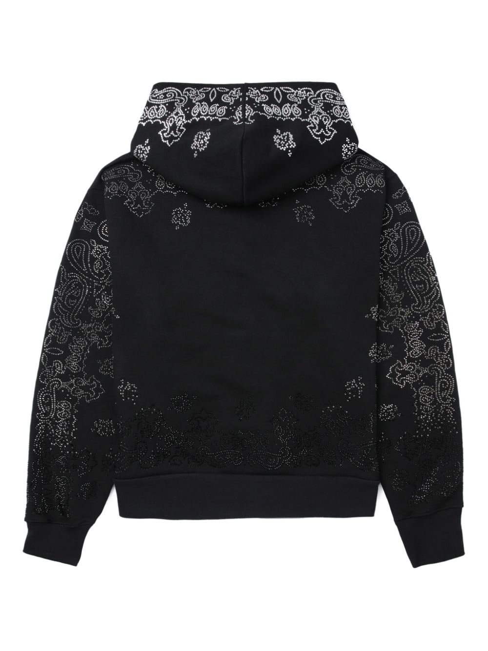crystal-embellished cotton hoodie - 6