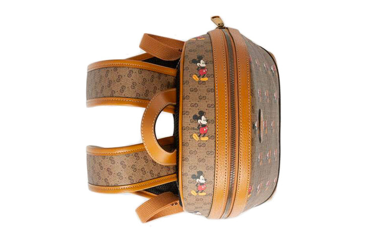 GUCCI x Disney Mickey Mouse Leather Backpack 'Beige Brown' 552884-HWUDM-8603 - 5