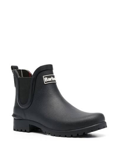 Barbour logo-patch ankle boots outlook