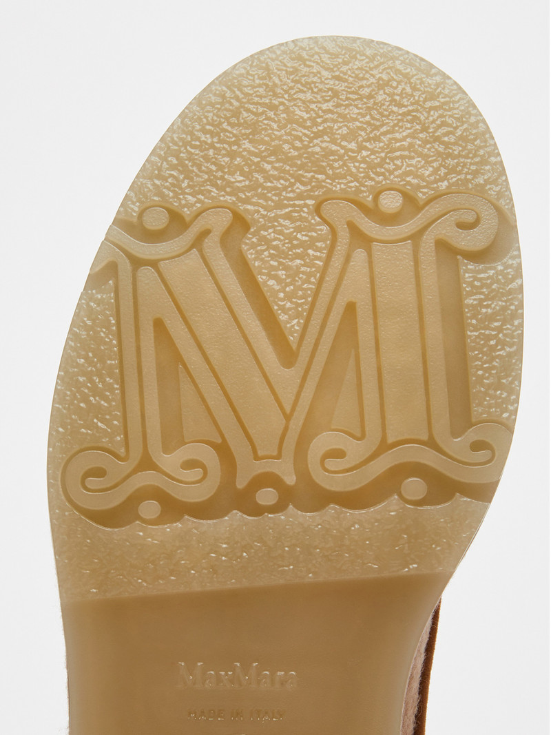 BAKERZIP Cashmere combat boots 5