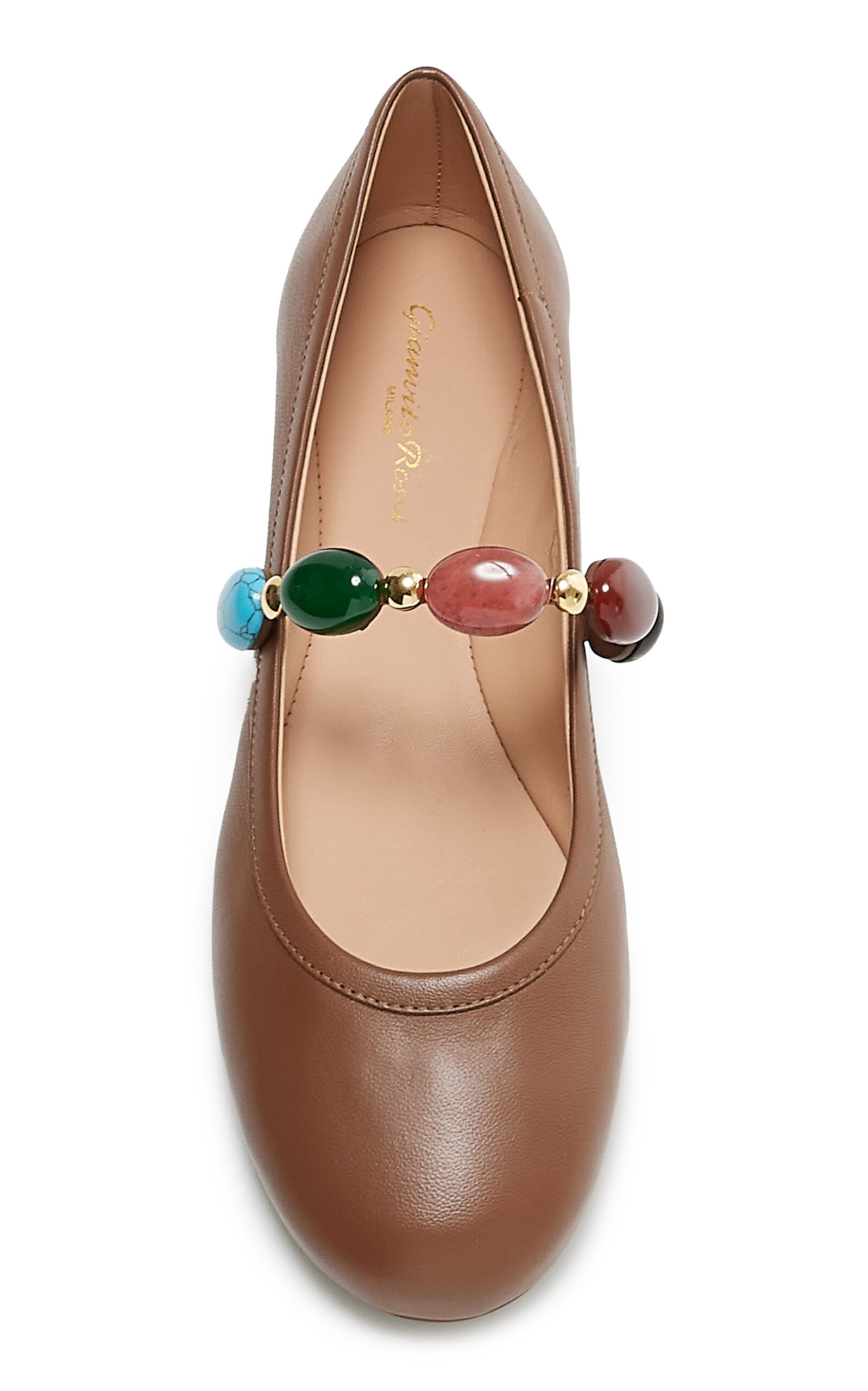 Shanti Leather Mary Jane Flats brown - 3