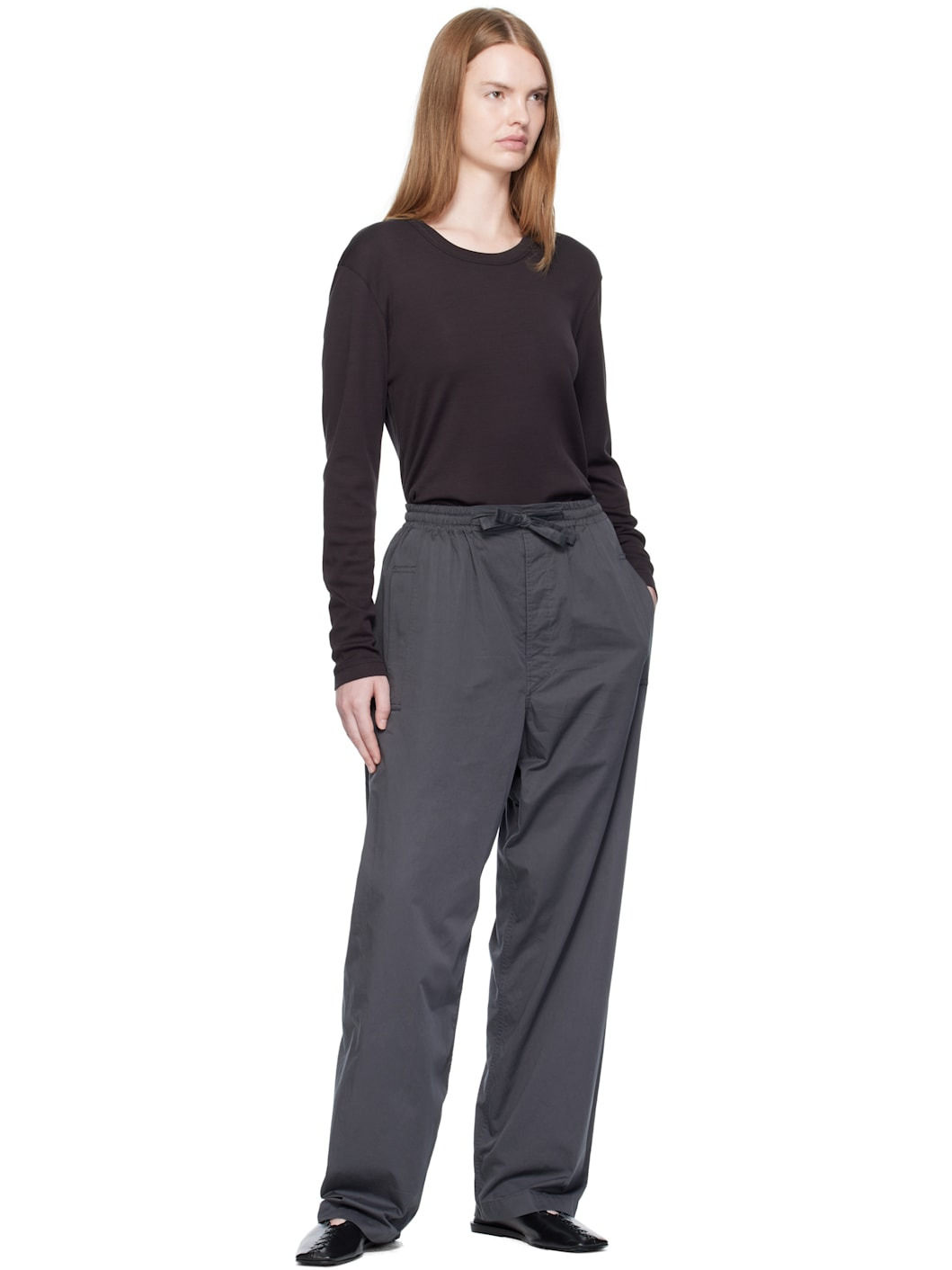 Black Rib Long Sleeve T-shirt - 5
