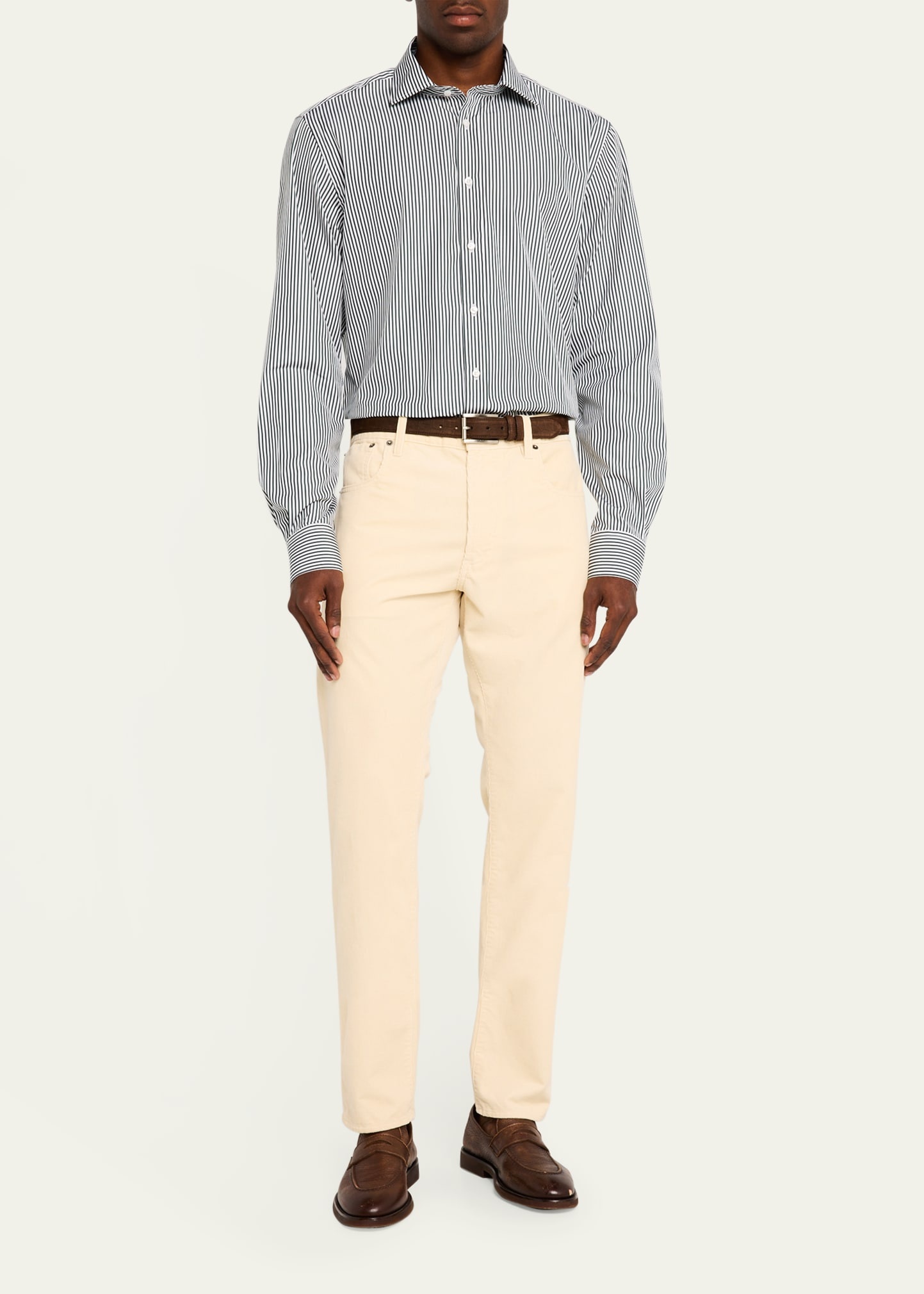 Men's Aston Striped Poplin Sport Shirt - 2