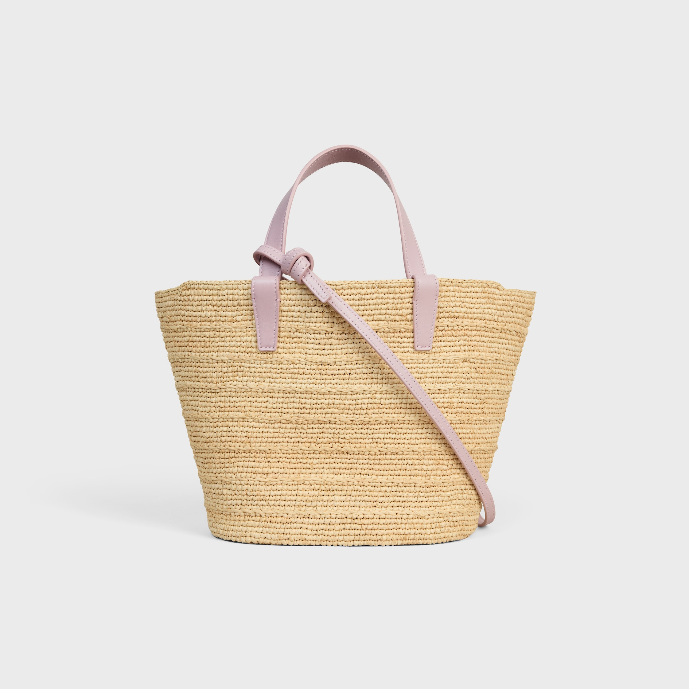 TEEN SUPPLE CELINE CLASSIC PANIER IN Raffia and calfskin - 3