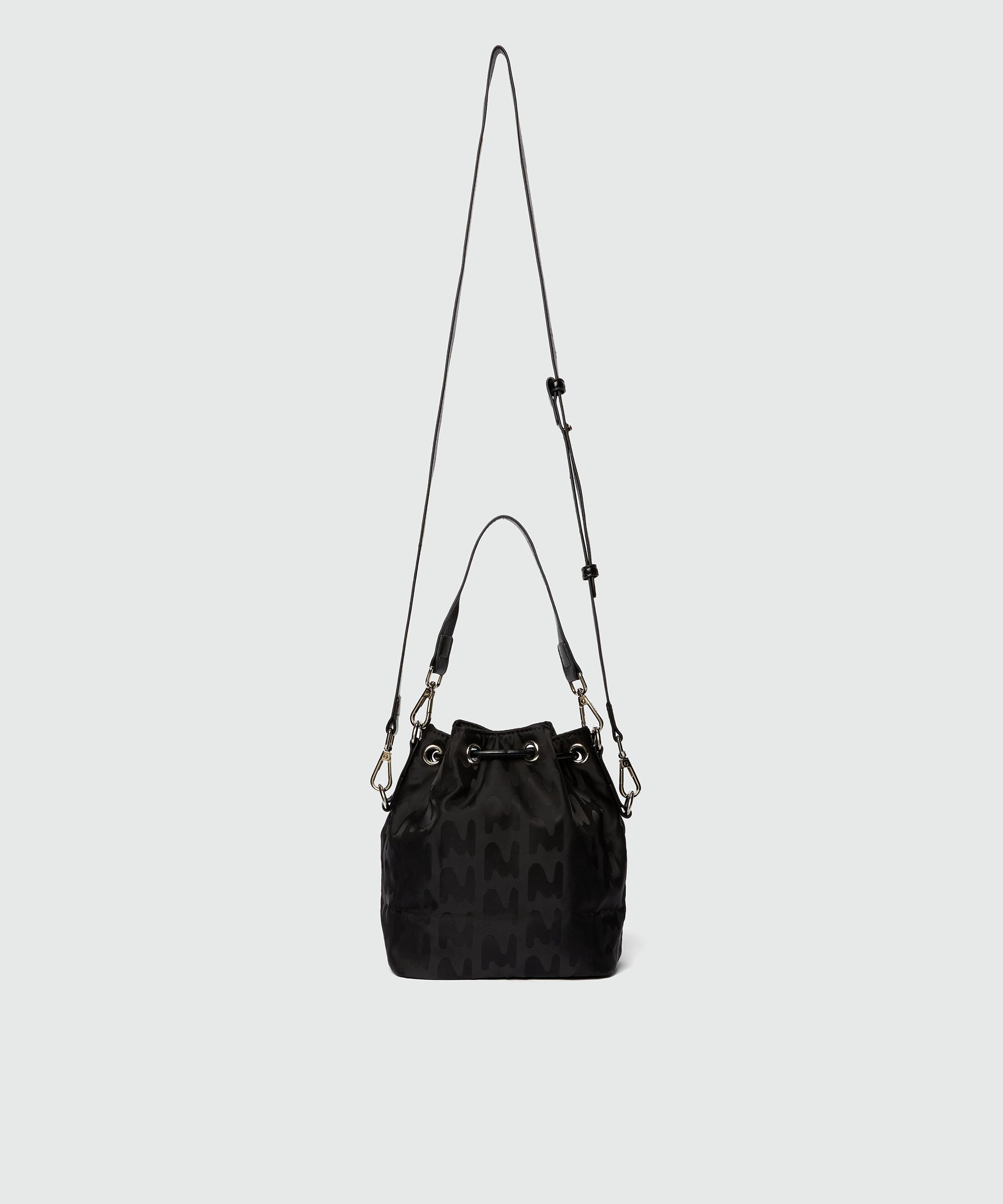 Bucket bag in black Mwave fabric - 2