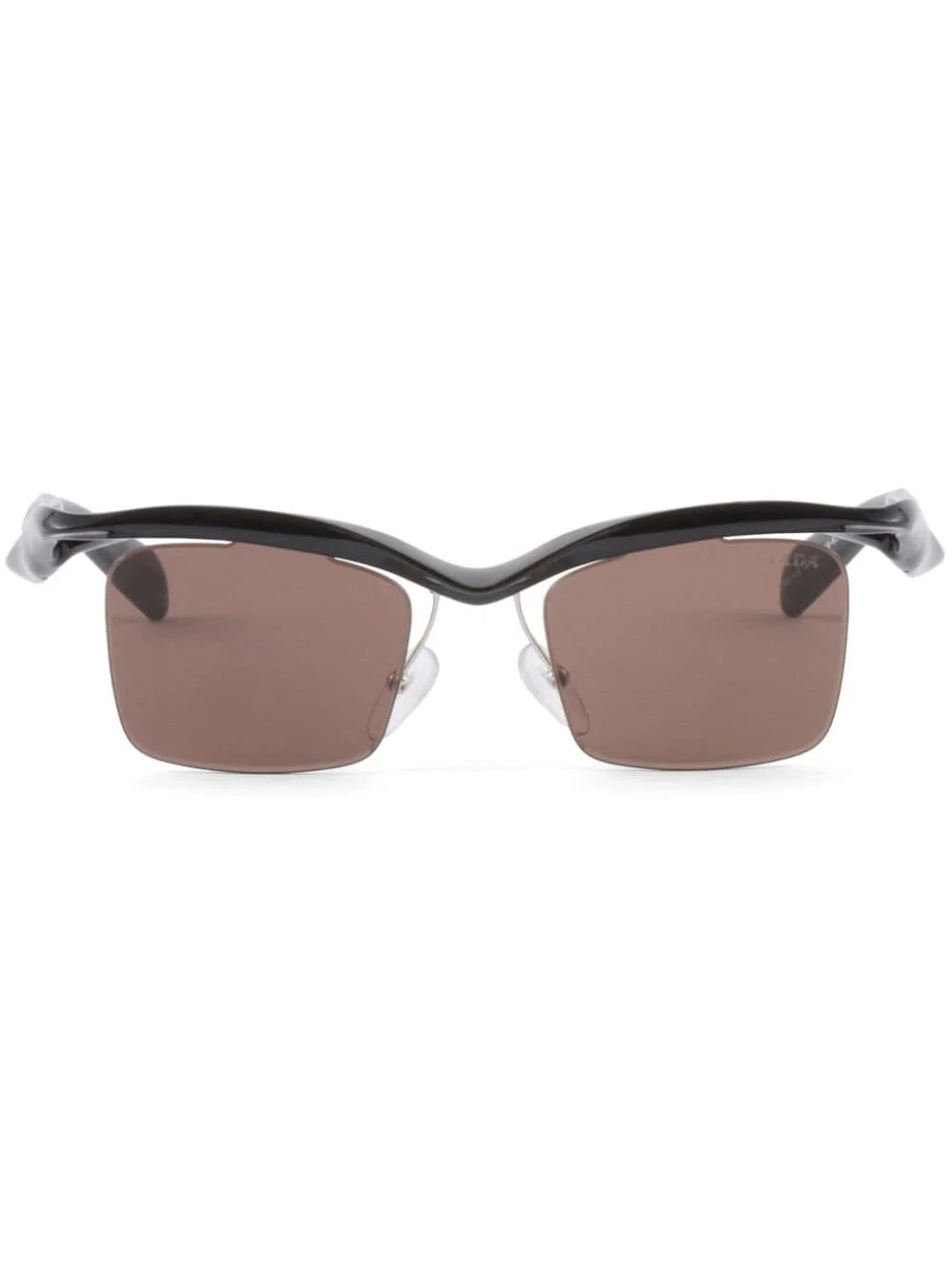 Runway geometric-frame sunglasses - 1