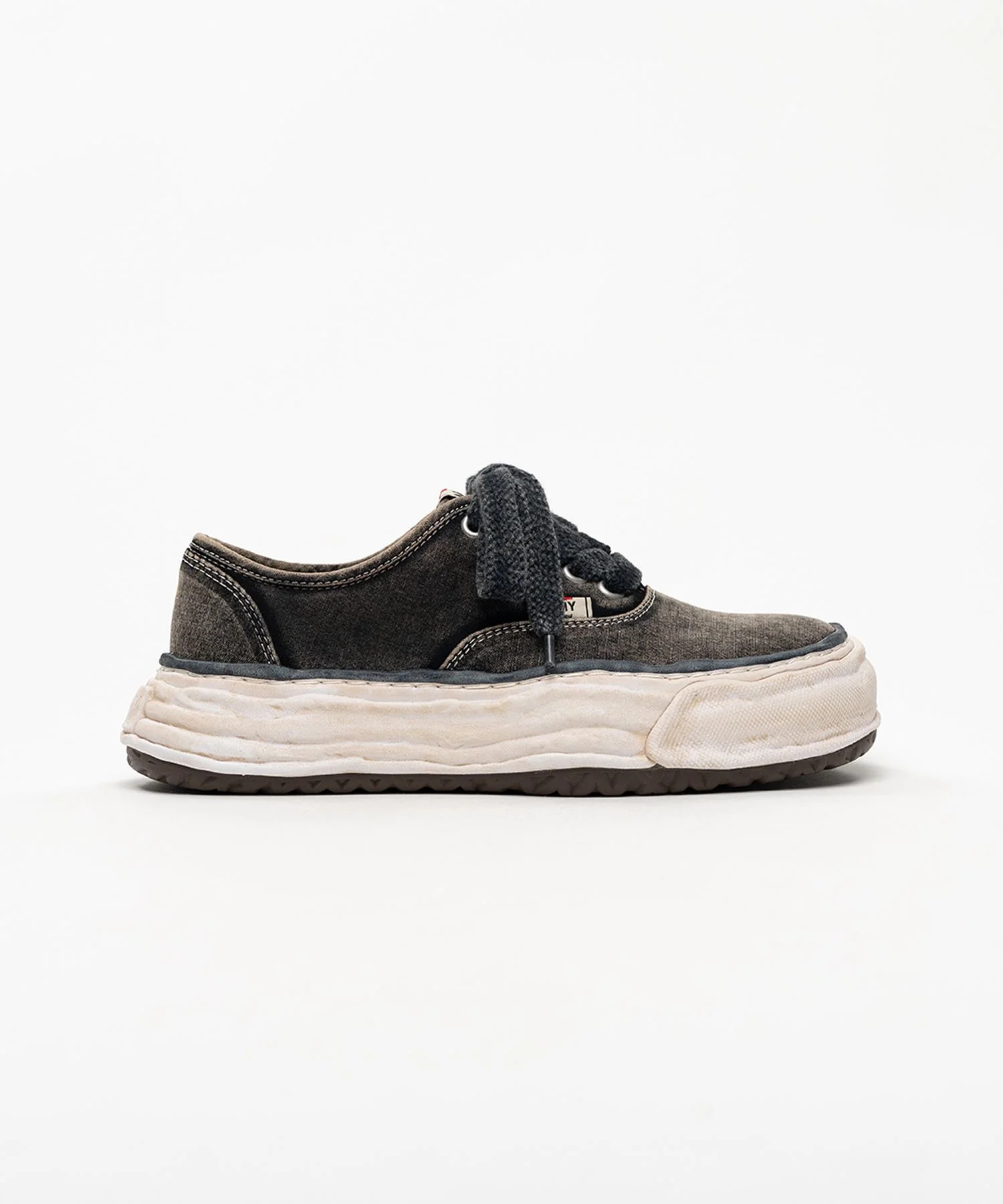 "BAKER 26" OG Sole Bleached Canvas Low-top Sneakers - 1