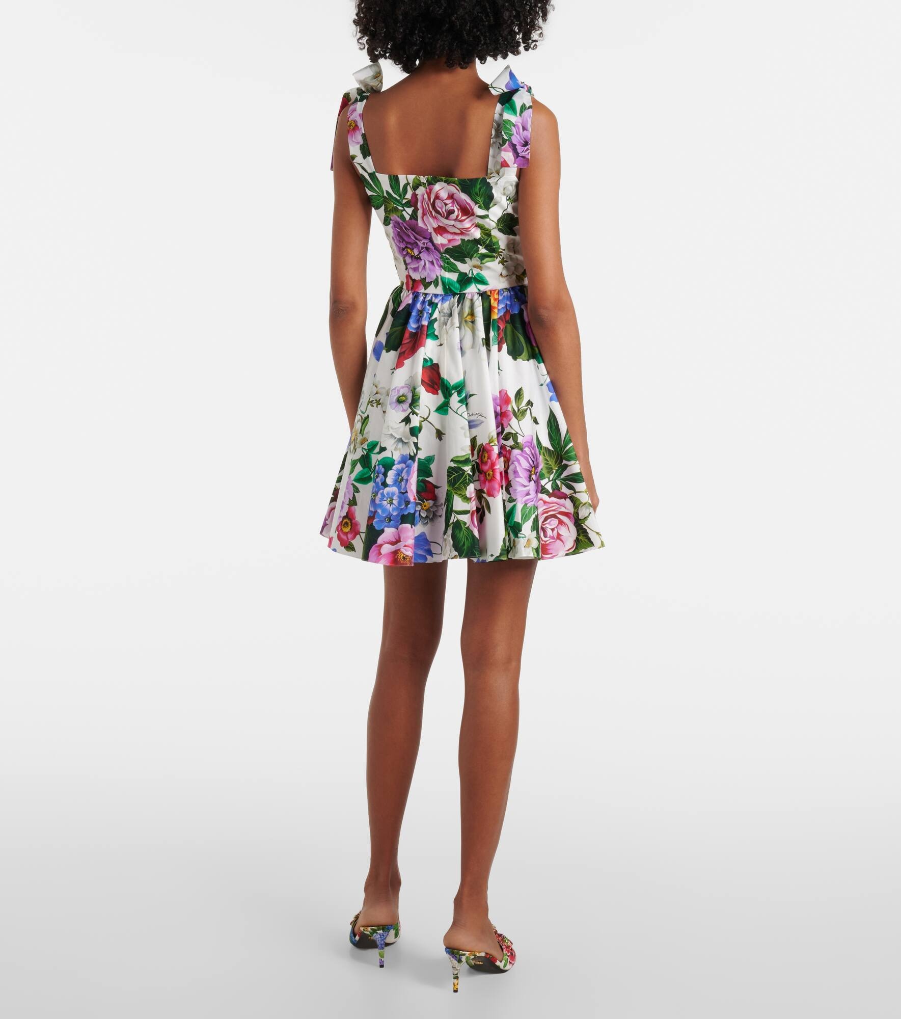 Floral cotton minidress - 3