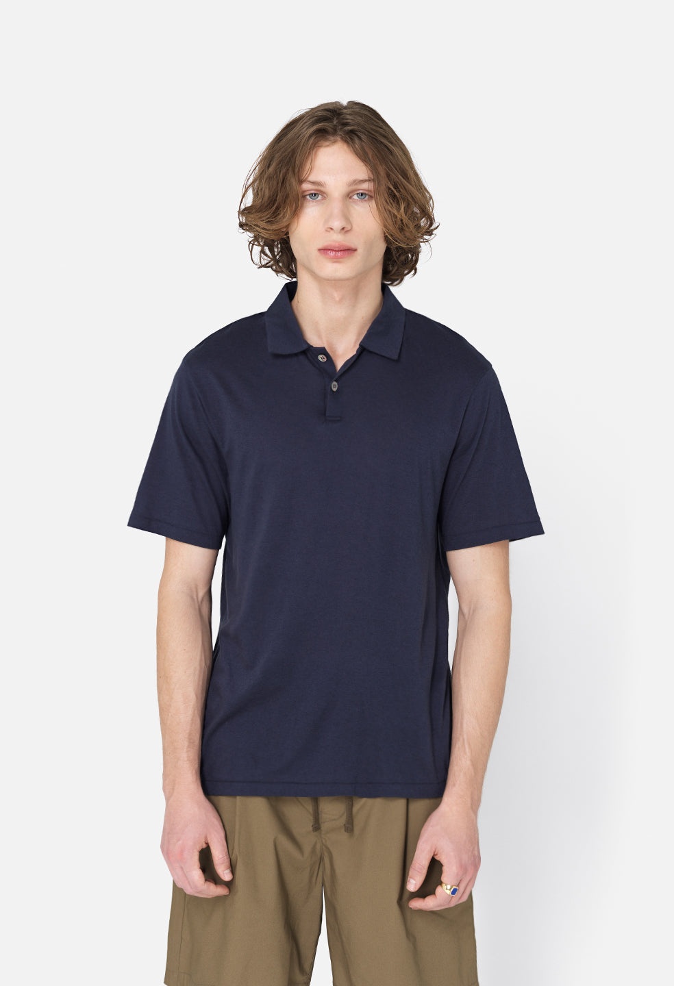 COTTON CASHMERE POLO - 2