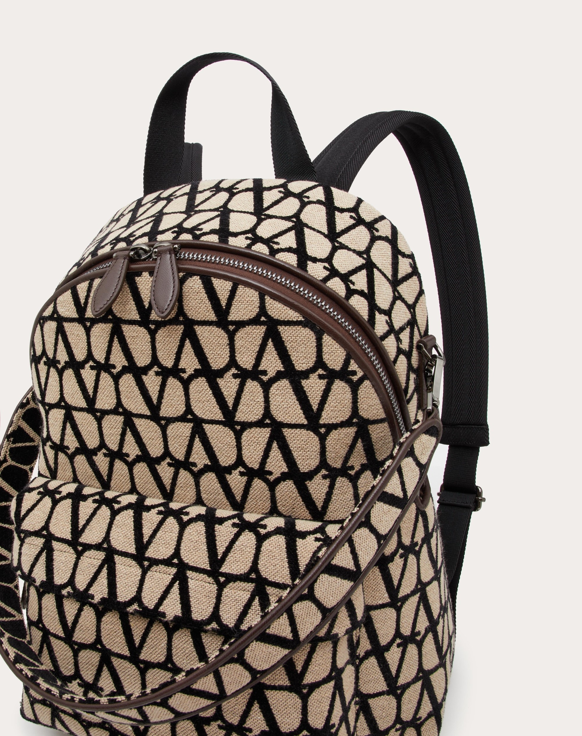 TOILE ICONOGRAPHE BACKPACK WITH LEATHER DETAILING - 8