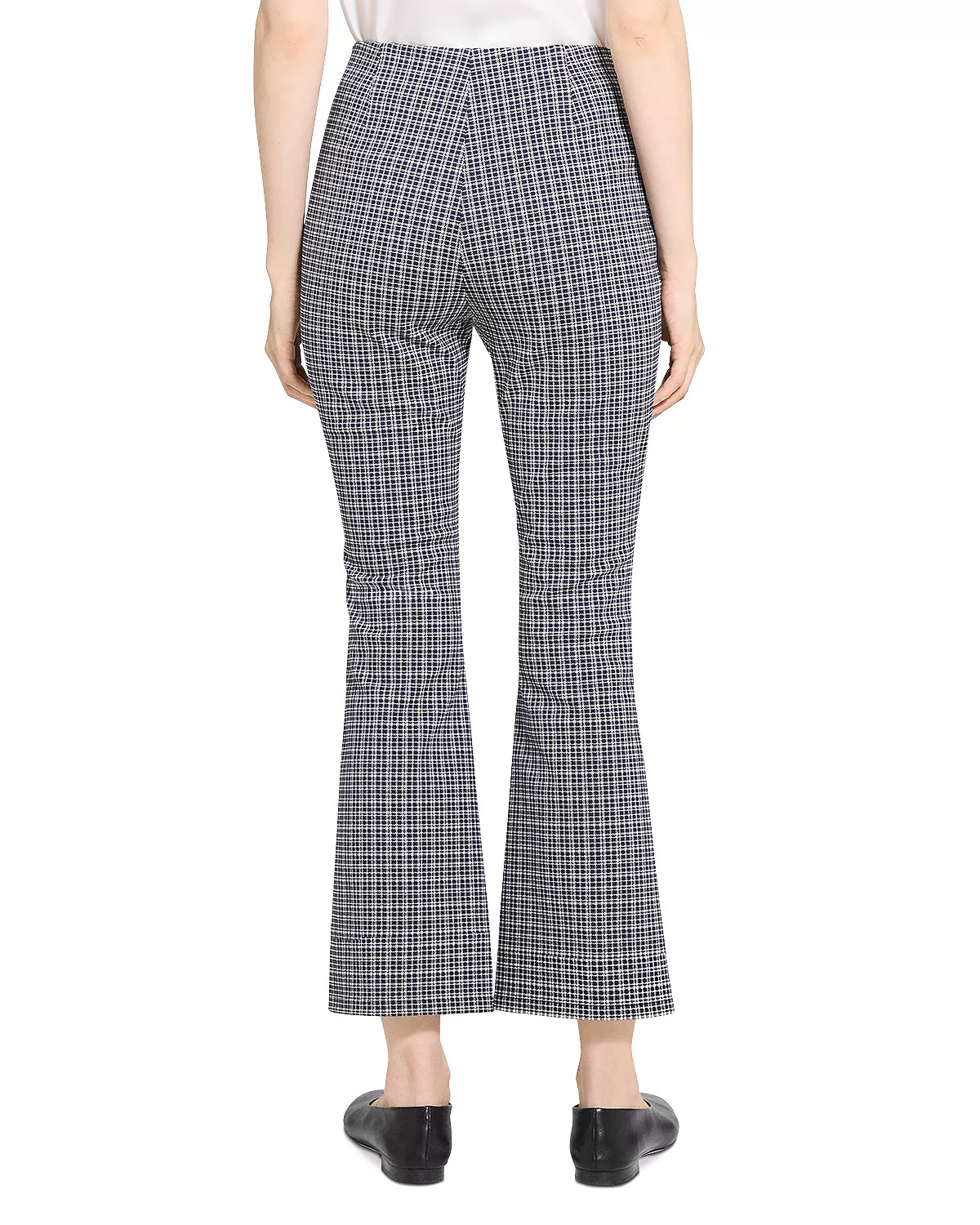 Kick Flare Plaid Pants - 3