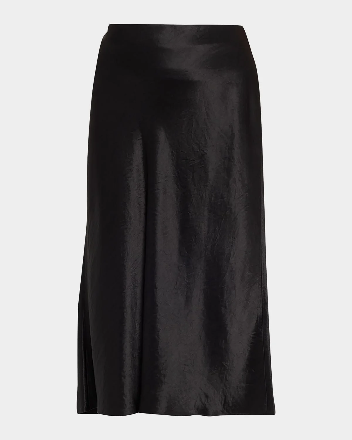 Satin Slip Midi Skirt - 1