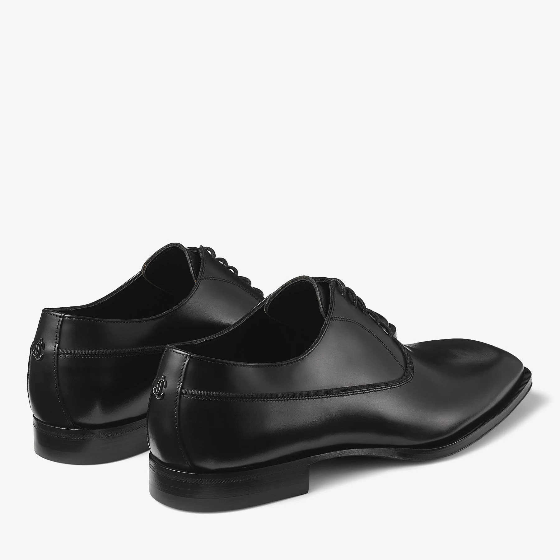 JIMMY CHOO Foxley Oxford Shoe Black Calf Leather Shoes 