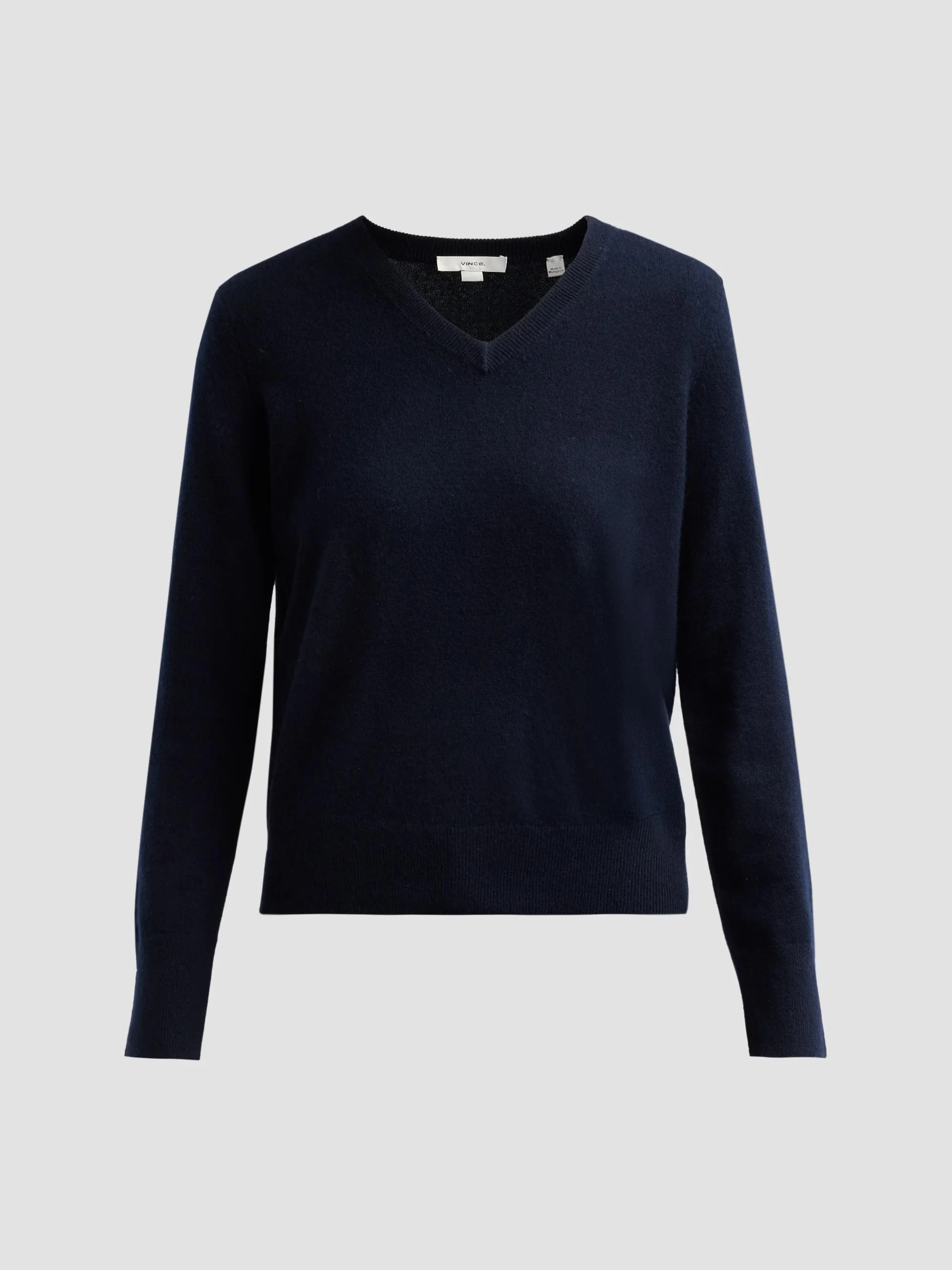 Women's Cashmere V-Neck Sweater - Coastal - 1