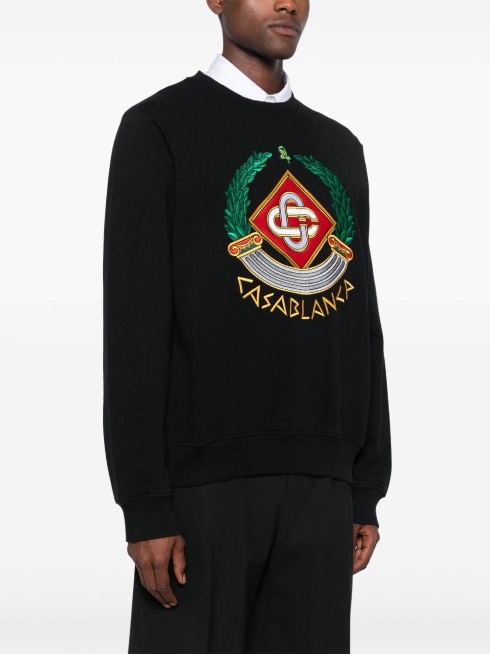 Casa Crest-embroidered sweatshirt - 3