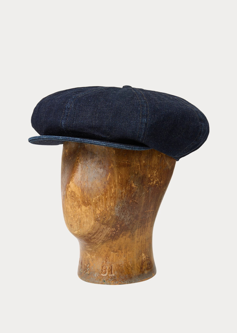 Indigo Denim Newsboy Cap 1