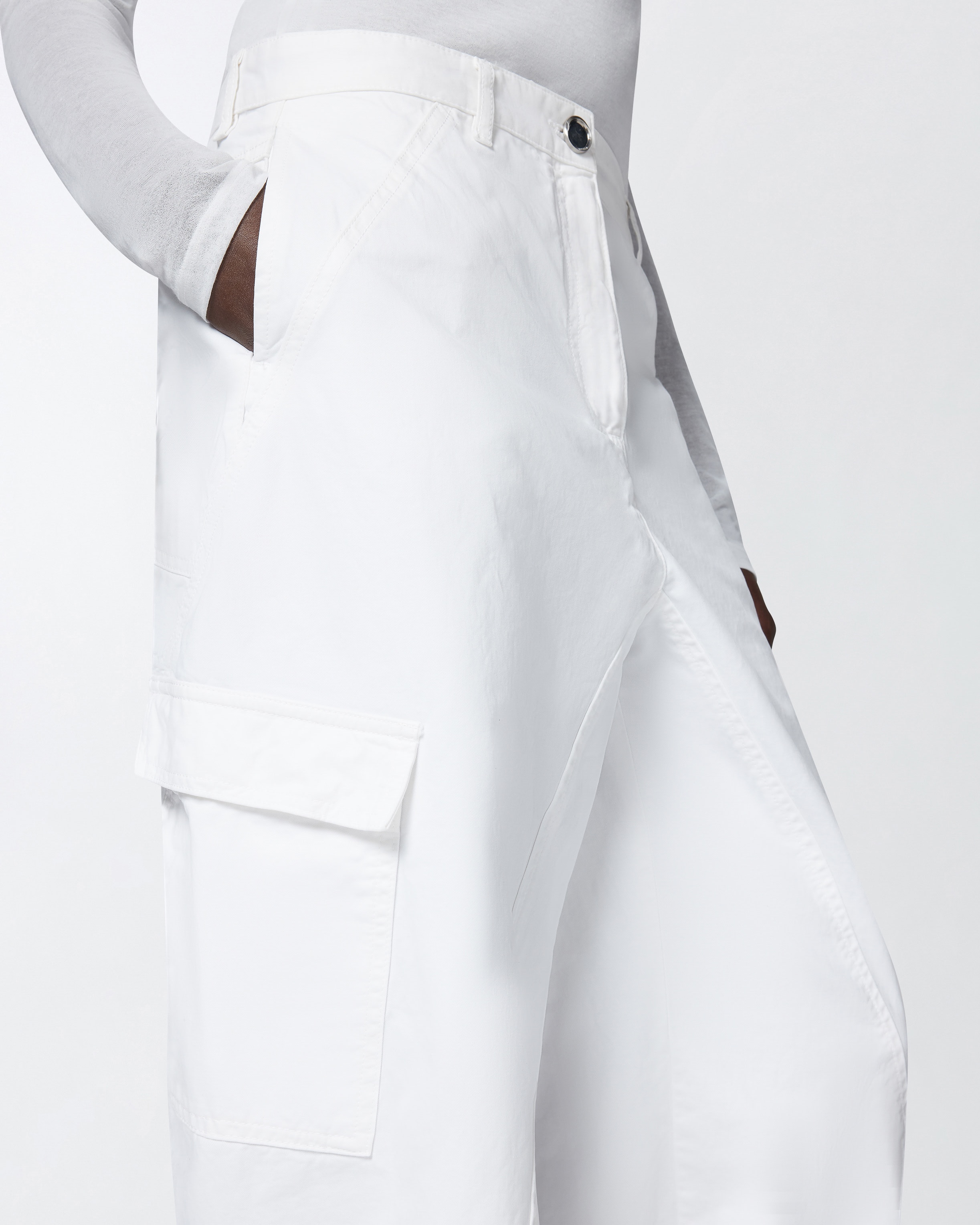 WIDE-LEG WORKWEAR TROUSERS WITH POCKETS - 5