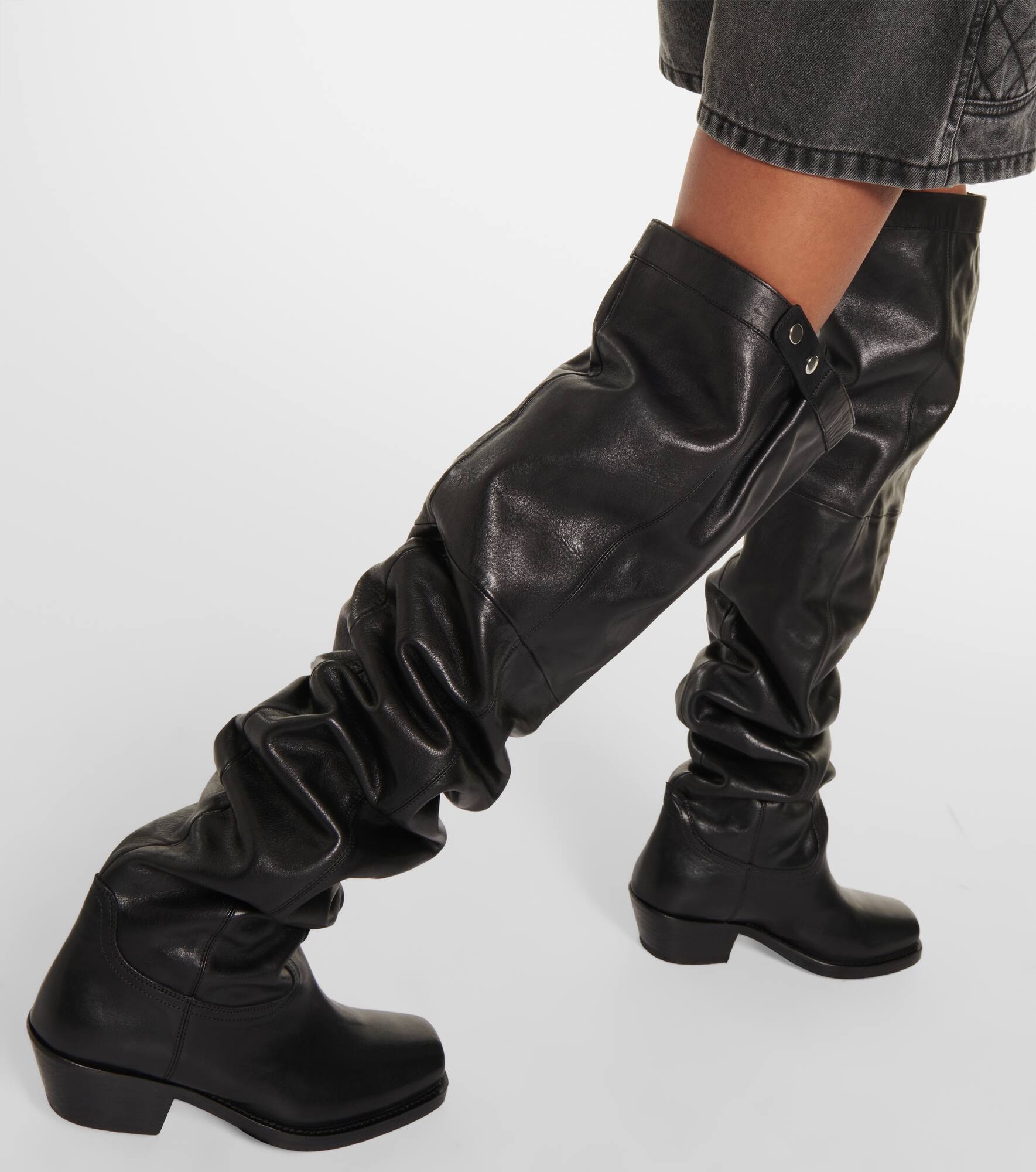 Amati leather knee-high boots - 7