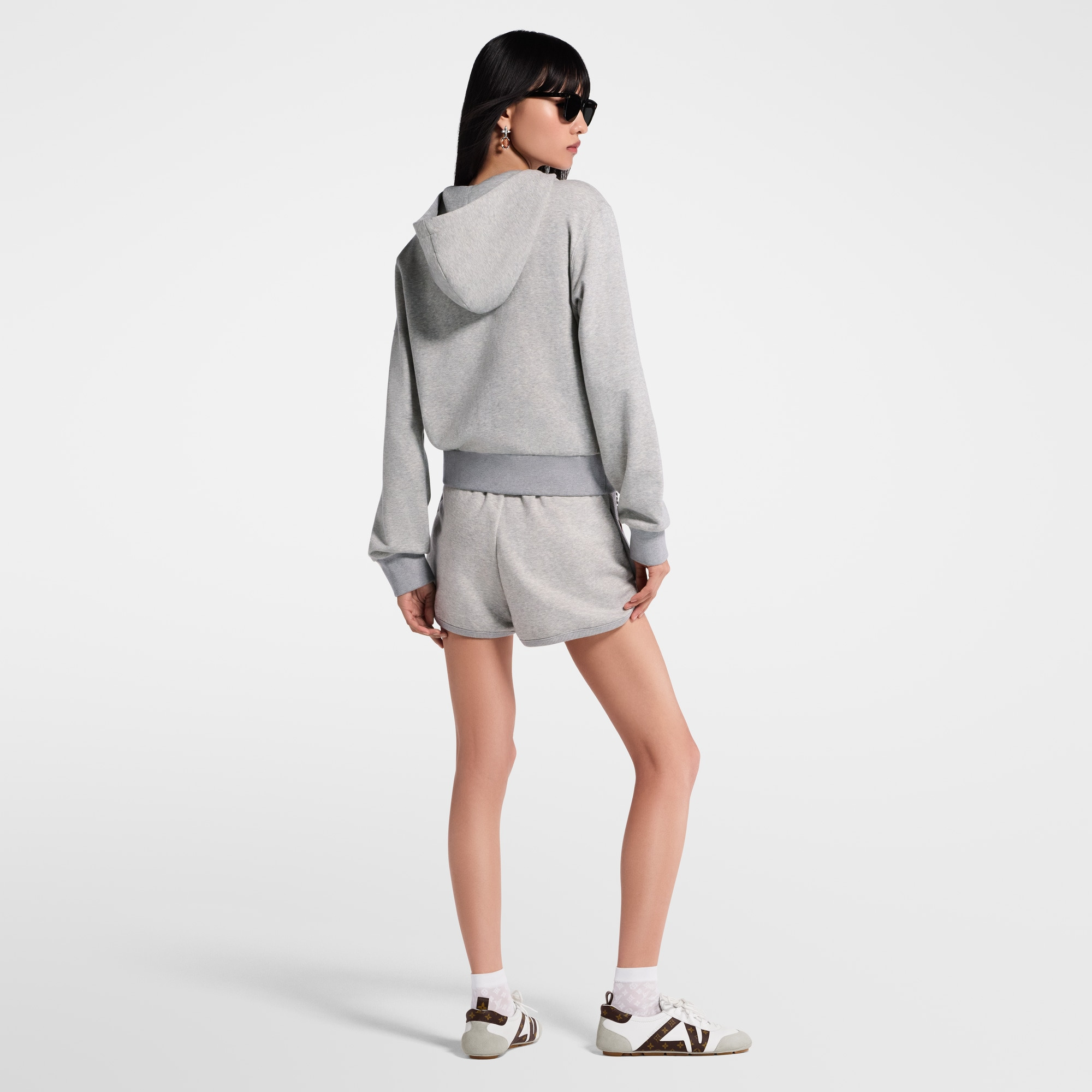 Leather Accent Jogging Shorts - 5