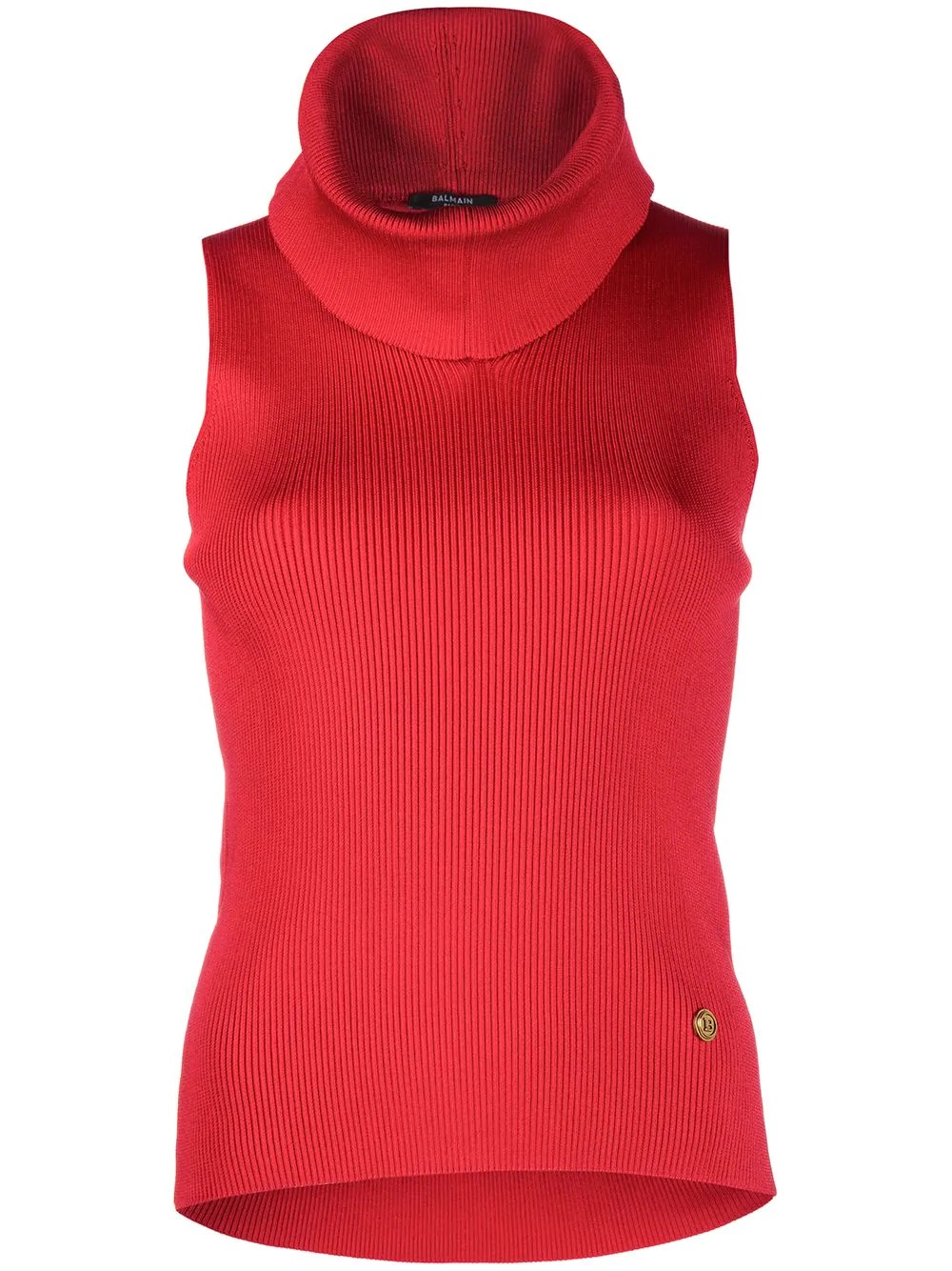 roll neck knitted top - 1