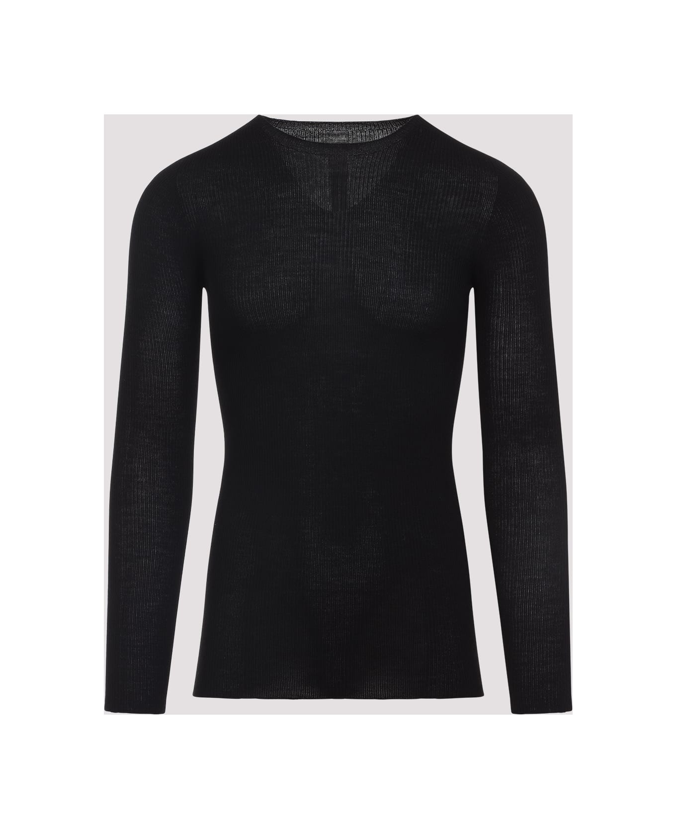 Ribbed Round Neck Pullover - 3