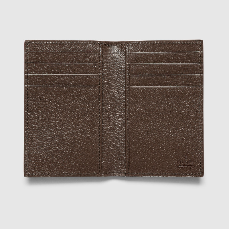 GUCCI GG long card case with GG detail outlook