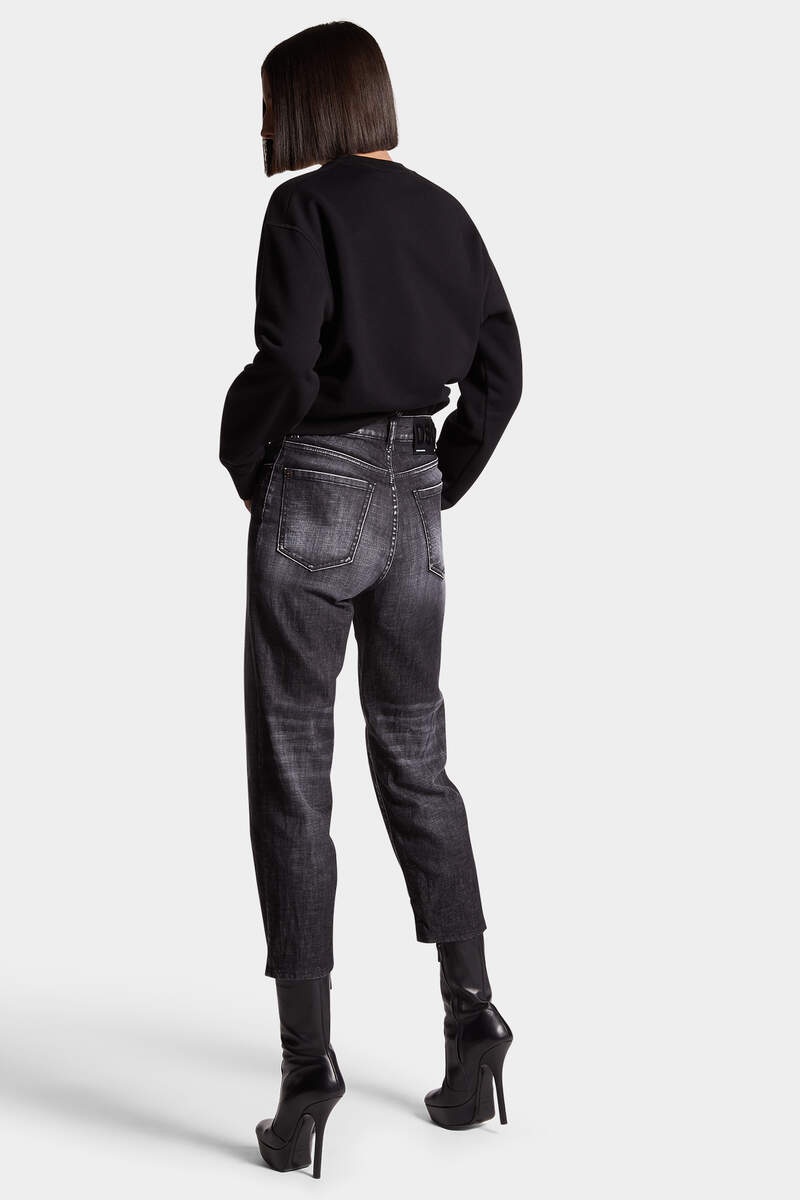 BLACK BRUSHED STEEL WASH BOSTON JEANS - 3