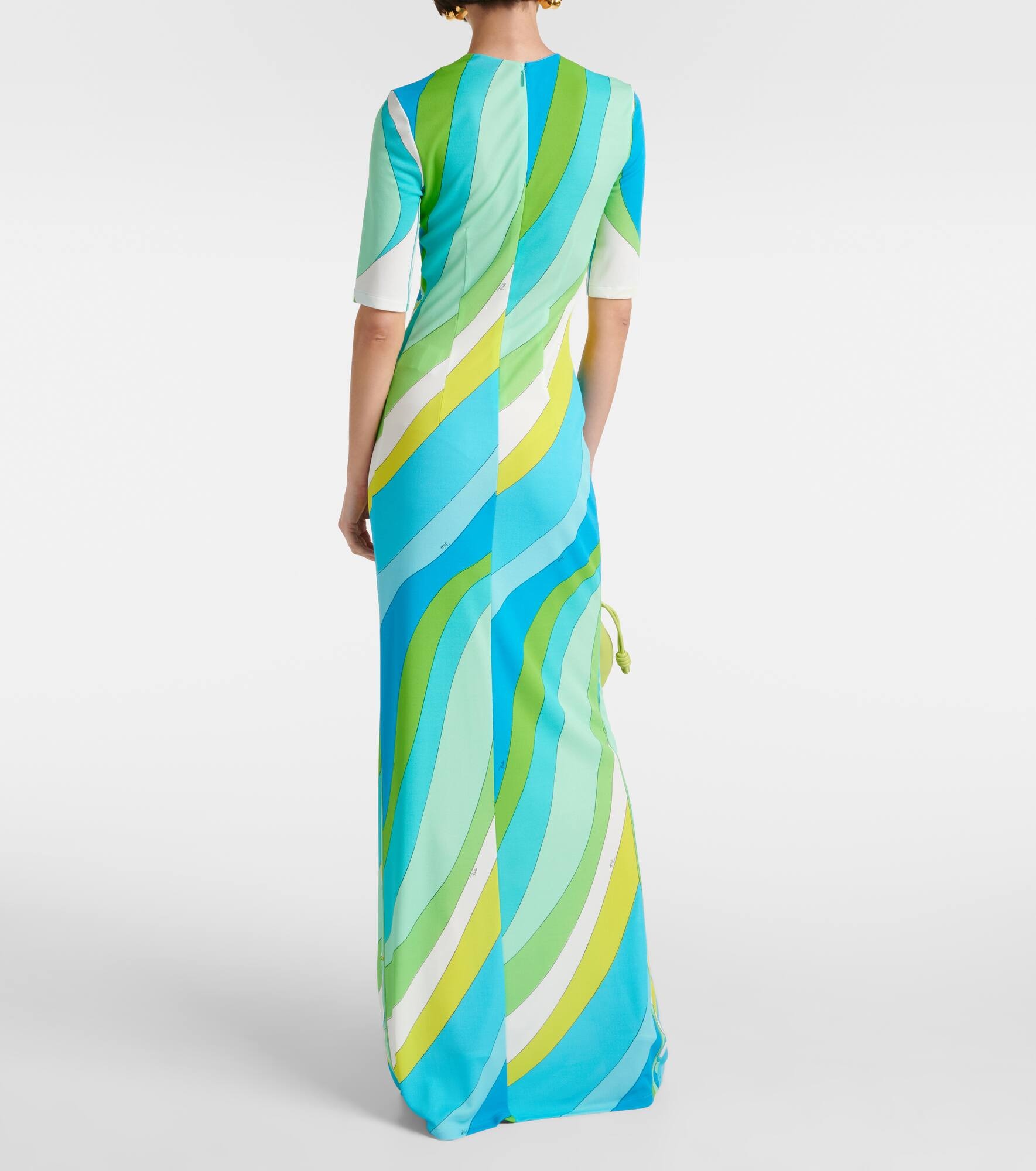 Cutout printed maxi dress - 3