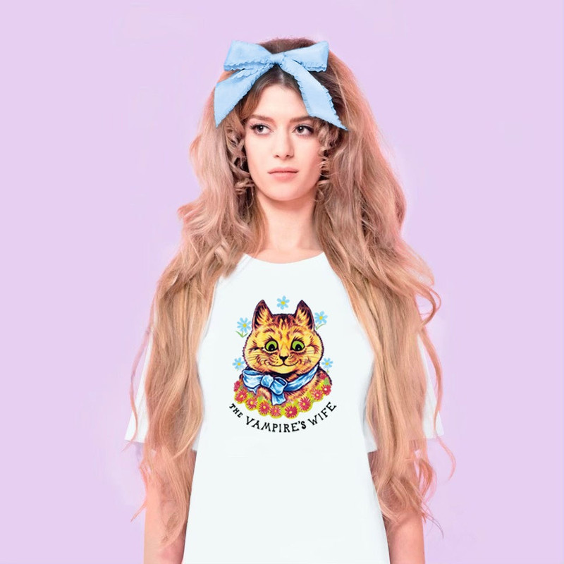 THE CAT FLOWER T SHIRT 3