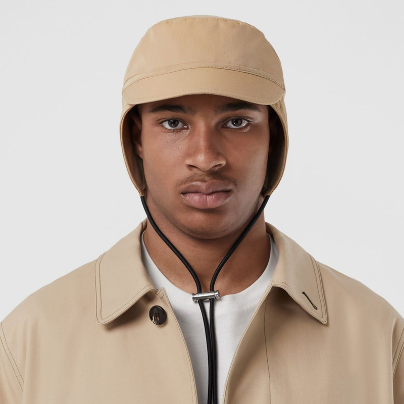 Monogram Motif Cotton Gabardine Cap 3