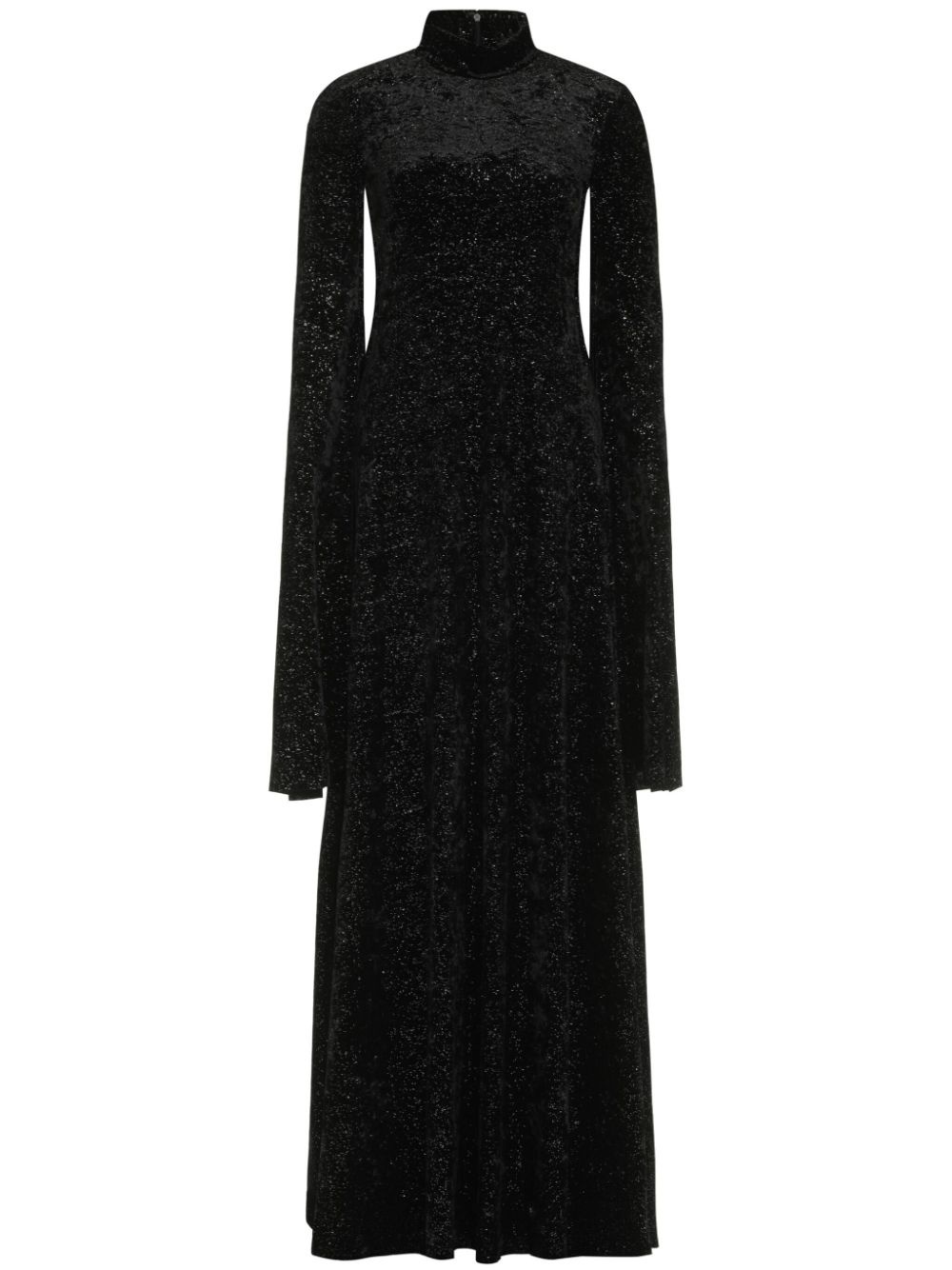 oversize-sleeve maxi dress - 1